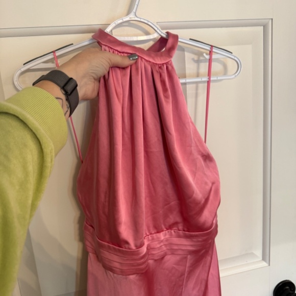 New! Keepsake the label Satin Halter Gown Dress Pink 31214 - Picture 7 of 16